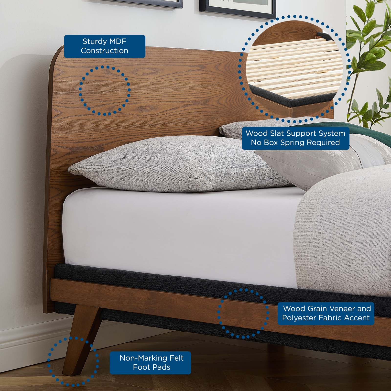 Dylan Queen Platform Bed by Modway