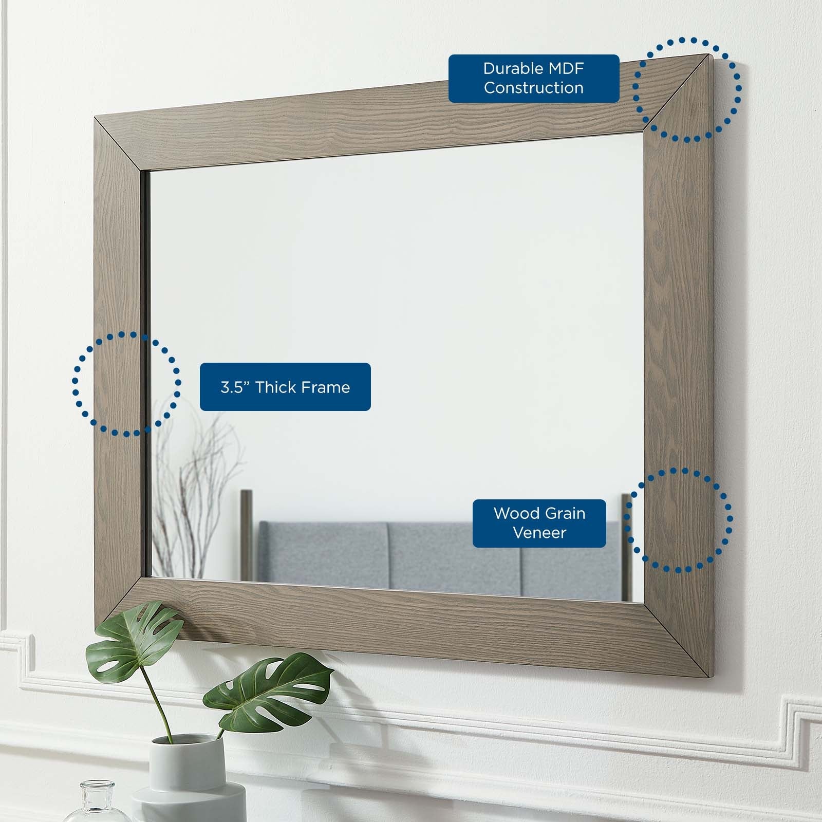 Merritt Mirror by Modway