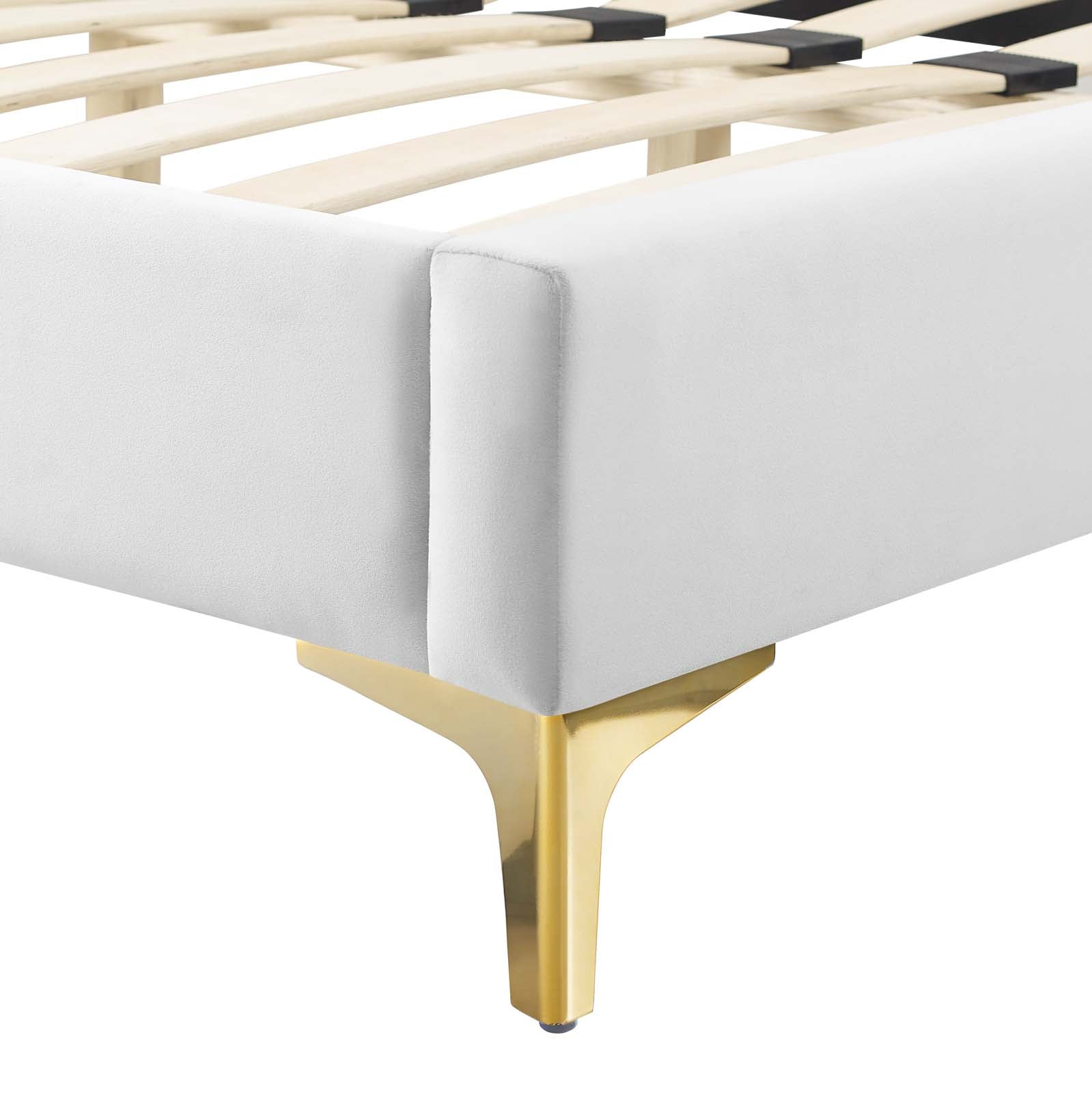 Sienna Performance Velvet Queen Platform Bed by Modway
