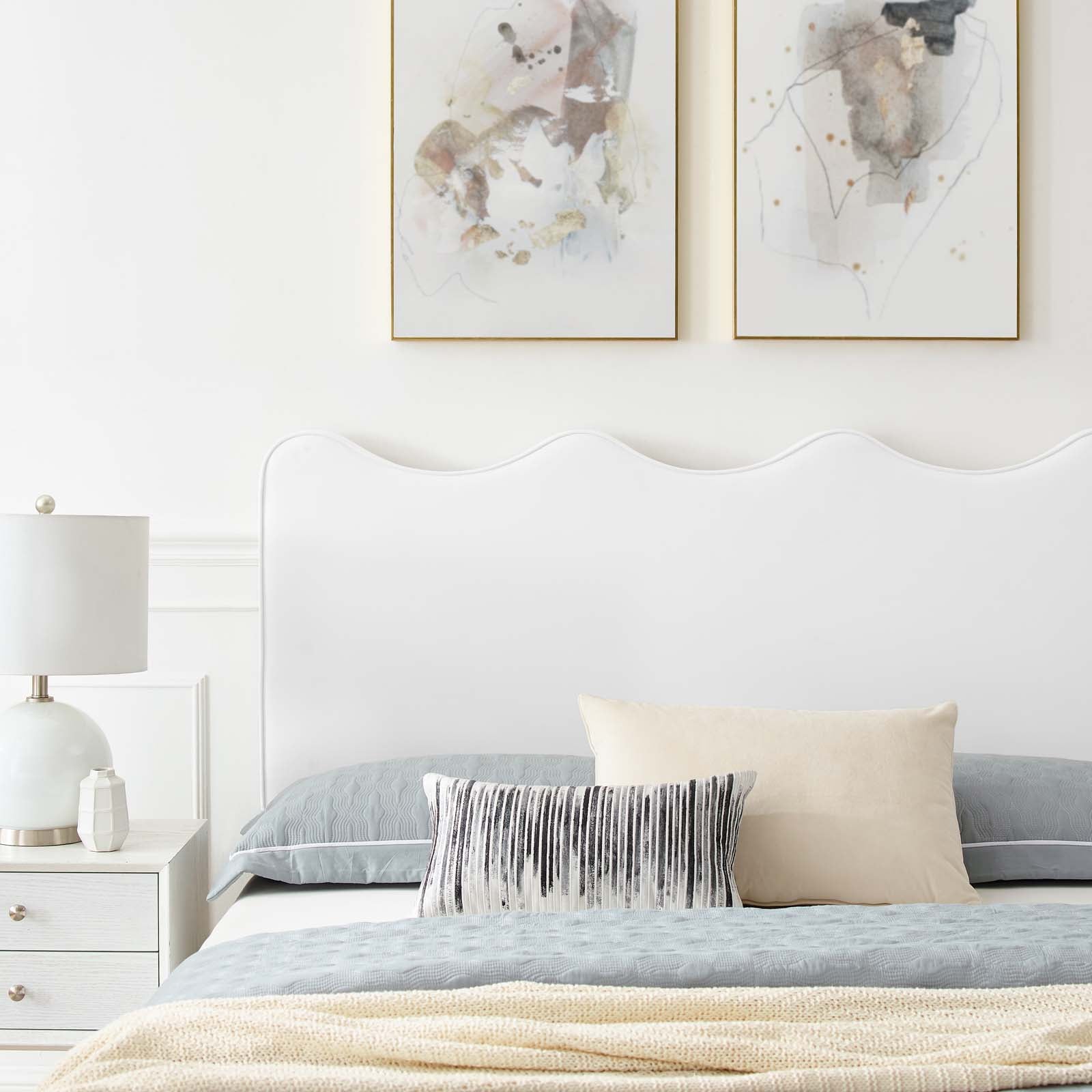 Current Performance Velvet Twin Platform Bed by Modway