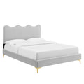 Current Performance Velvet Full Platform Bed by Modway