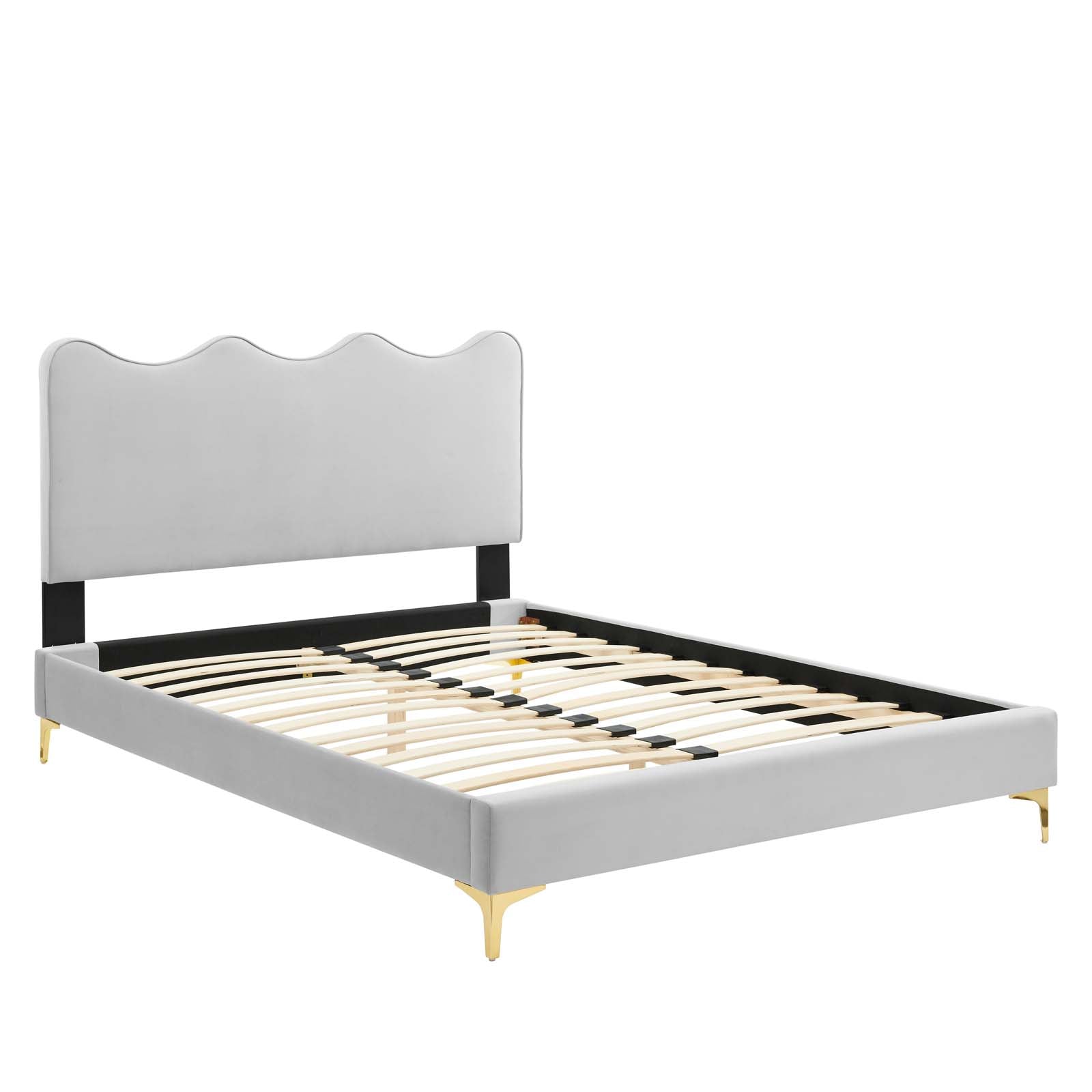 Current Performance Velvet Full Platform Bed by Modway