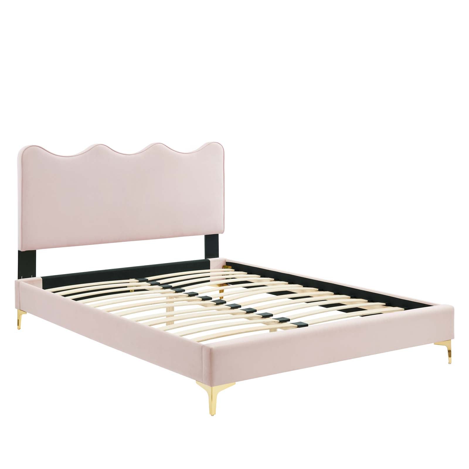 Current Performance Velvet Full Platform Bed by Modway
