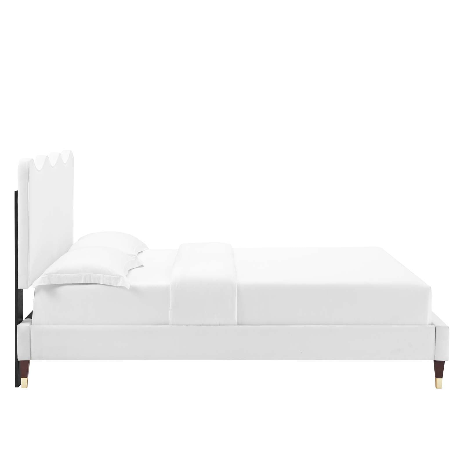 Current Performance Velvet Full Platform Bed by Modway