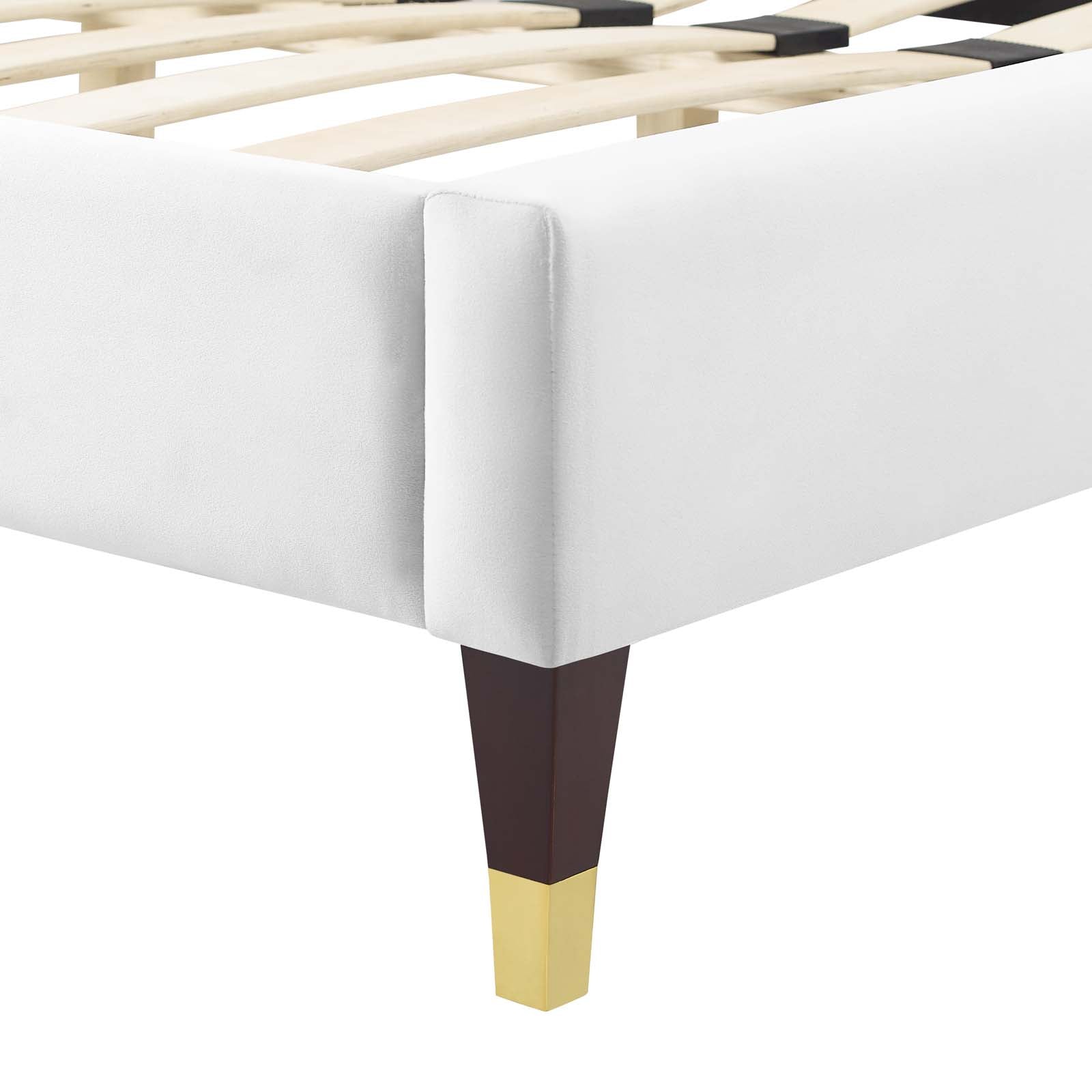 Current Performance Velvet Full Platform Bed by Modway