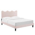 Current Performance Velvet Full Platform Bed by Modway