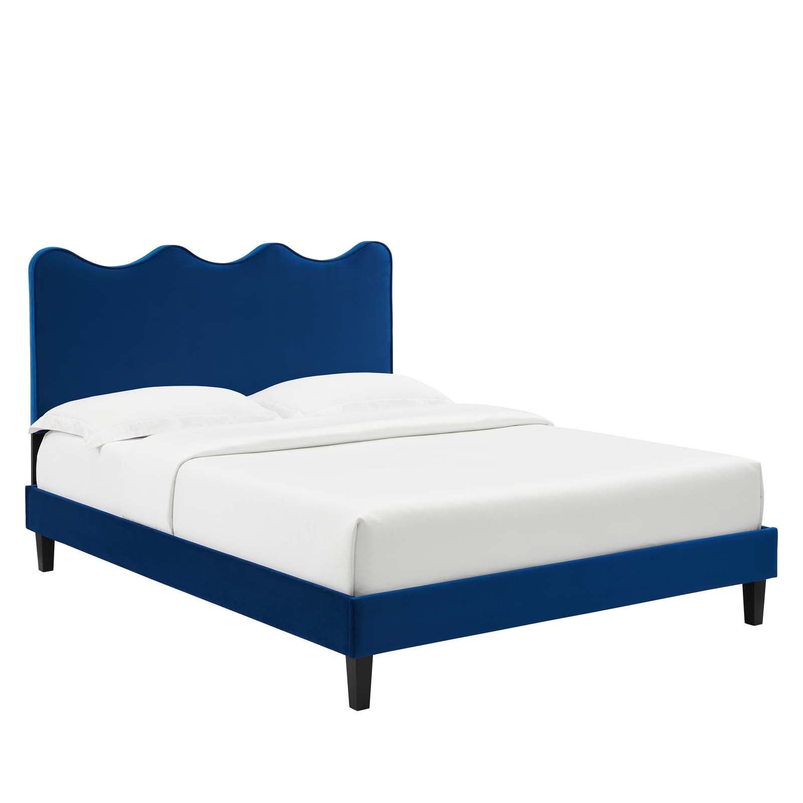 Current Performance Velvet King Platform Bed by Modway