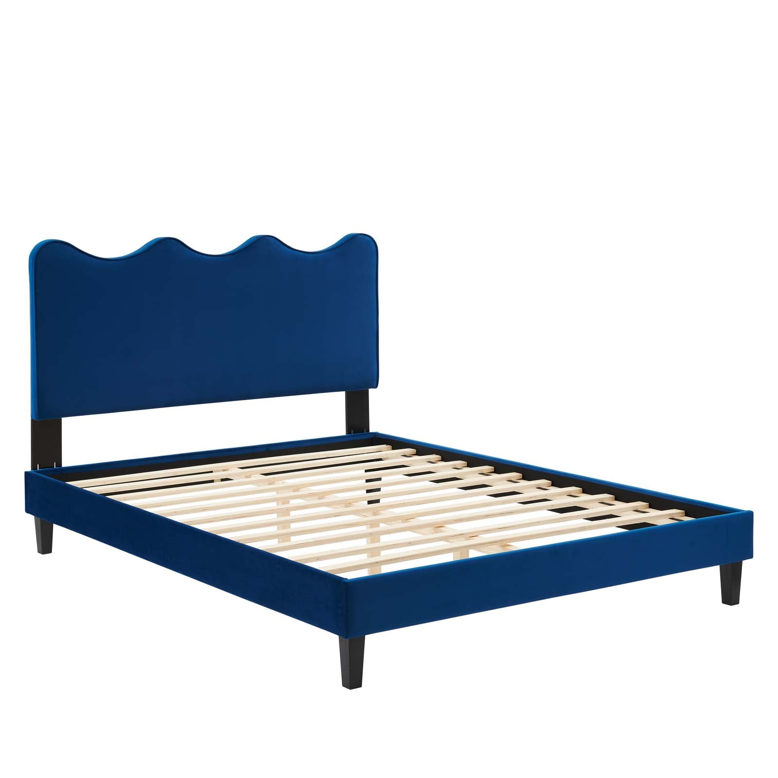 Current Performance Velvet King Platform Bed by Modway