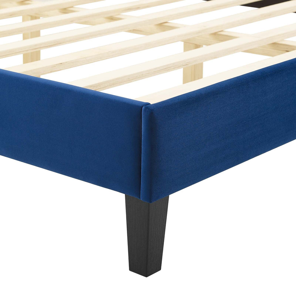 Current Performance Velvet King Platform Bed by Modway