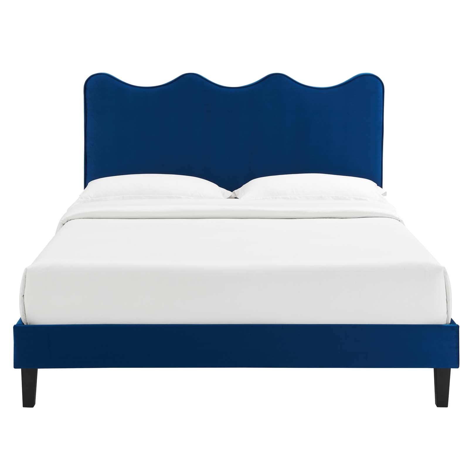 Current Performance Velvet King Platform Bed by Modway
