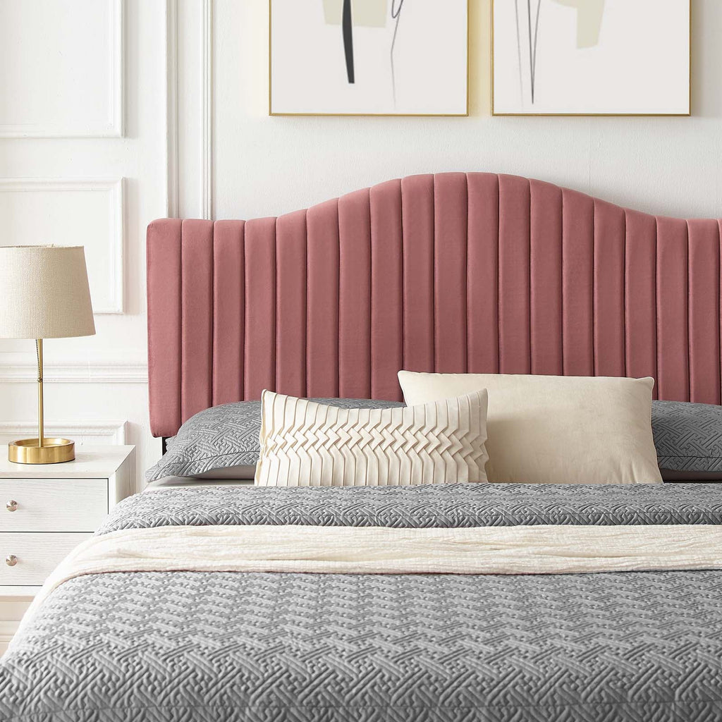 Juniper Channel Tufted Performance Velvet Twin Platform Bed by Modway