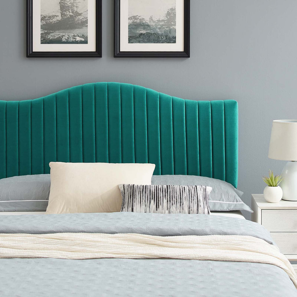 Juniper Channel Tufted Performance Velvet Twin Platform Bed by Modway