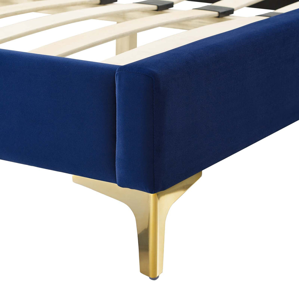 Juniper Channel Tufted Performance Velvet Full Platform Bed by Modway