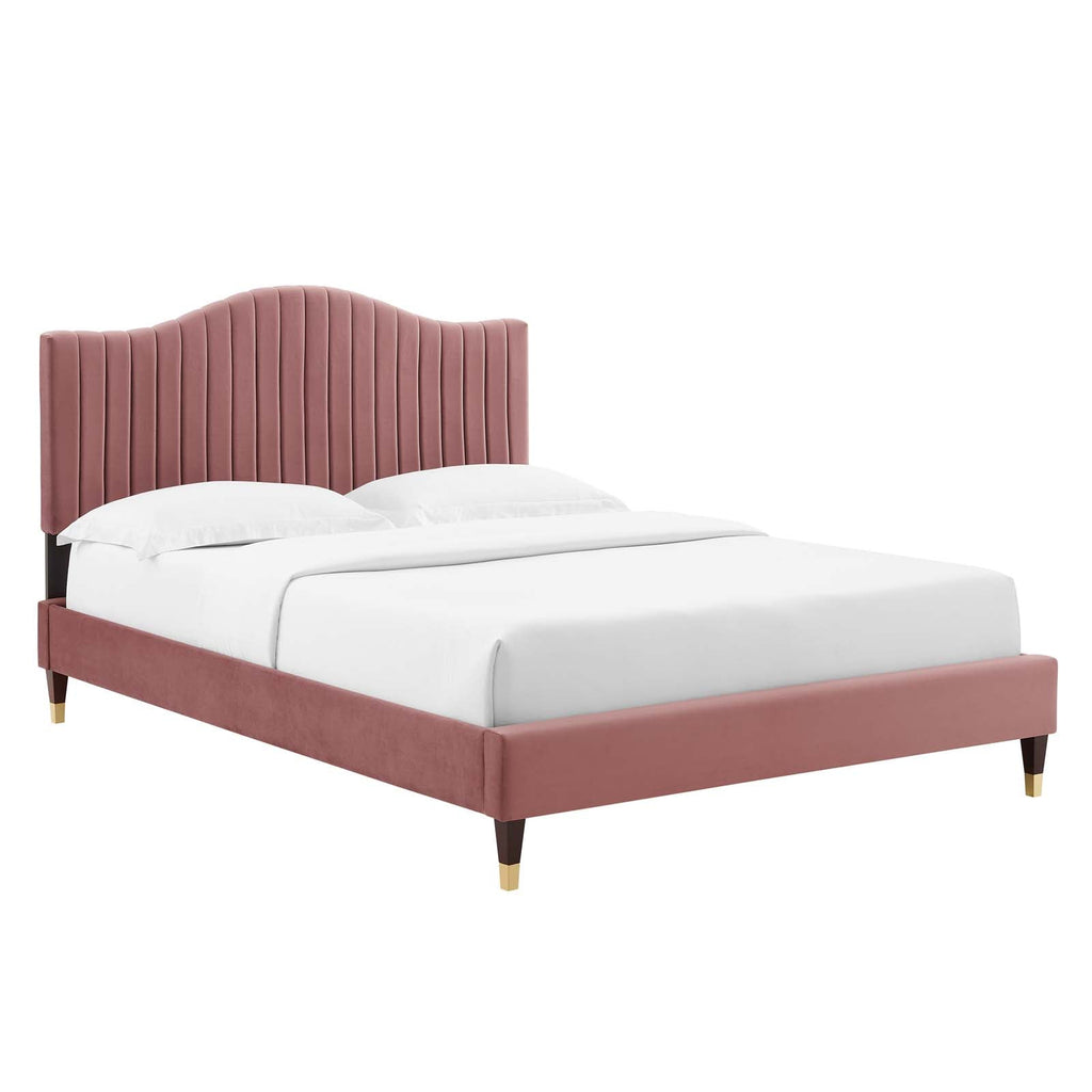 Juniper Channel Tufted Performance Velvet Full Pla