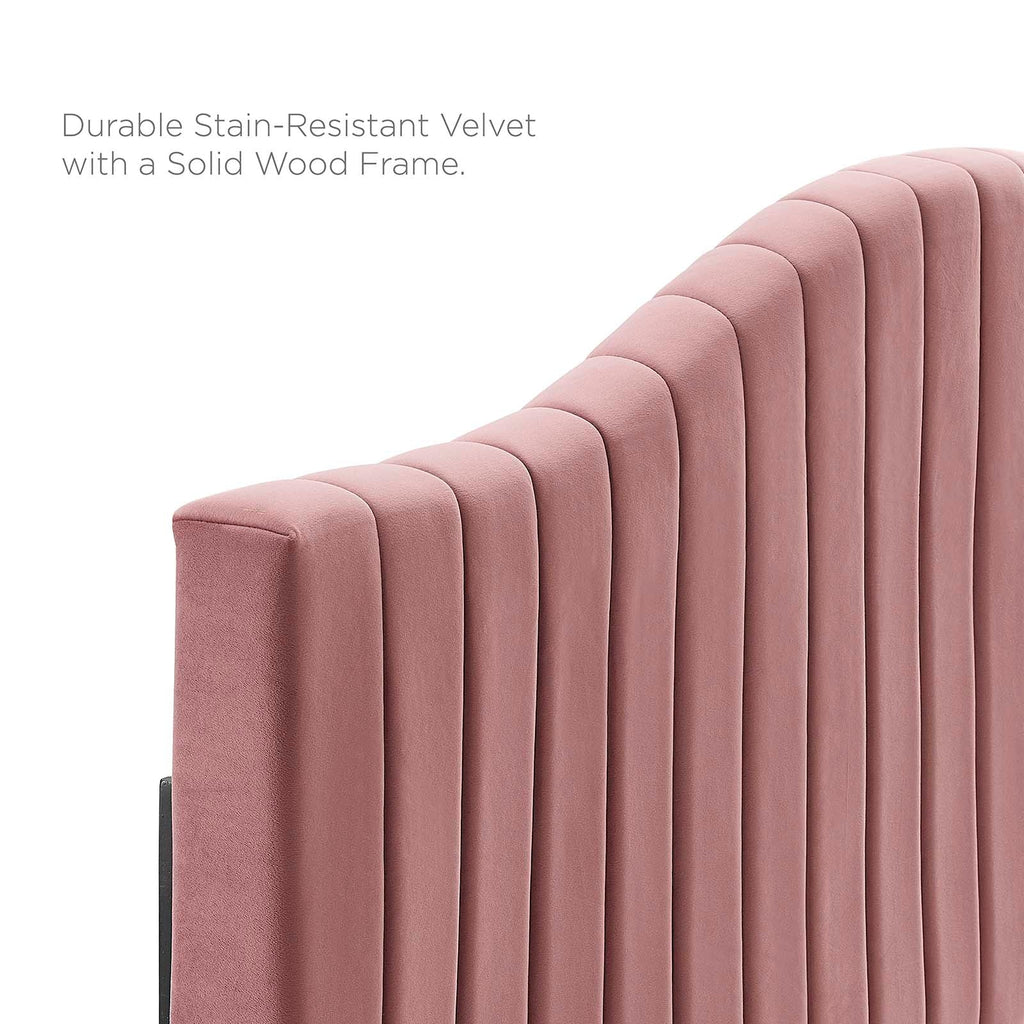Juniper Channel Tufted Performance Velvet Full Pla