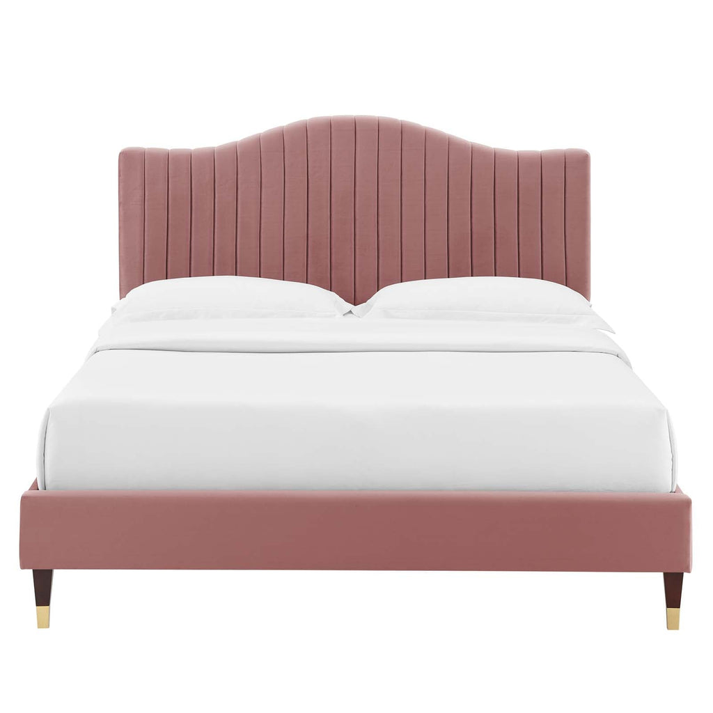 Juniper Channel Tufted Performance Velvet Full Pla