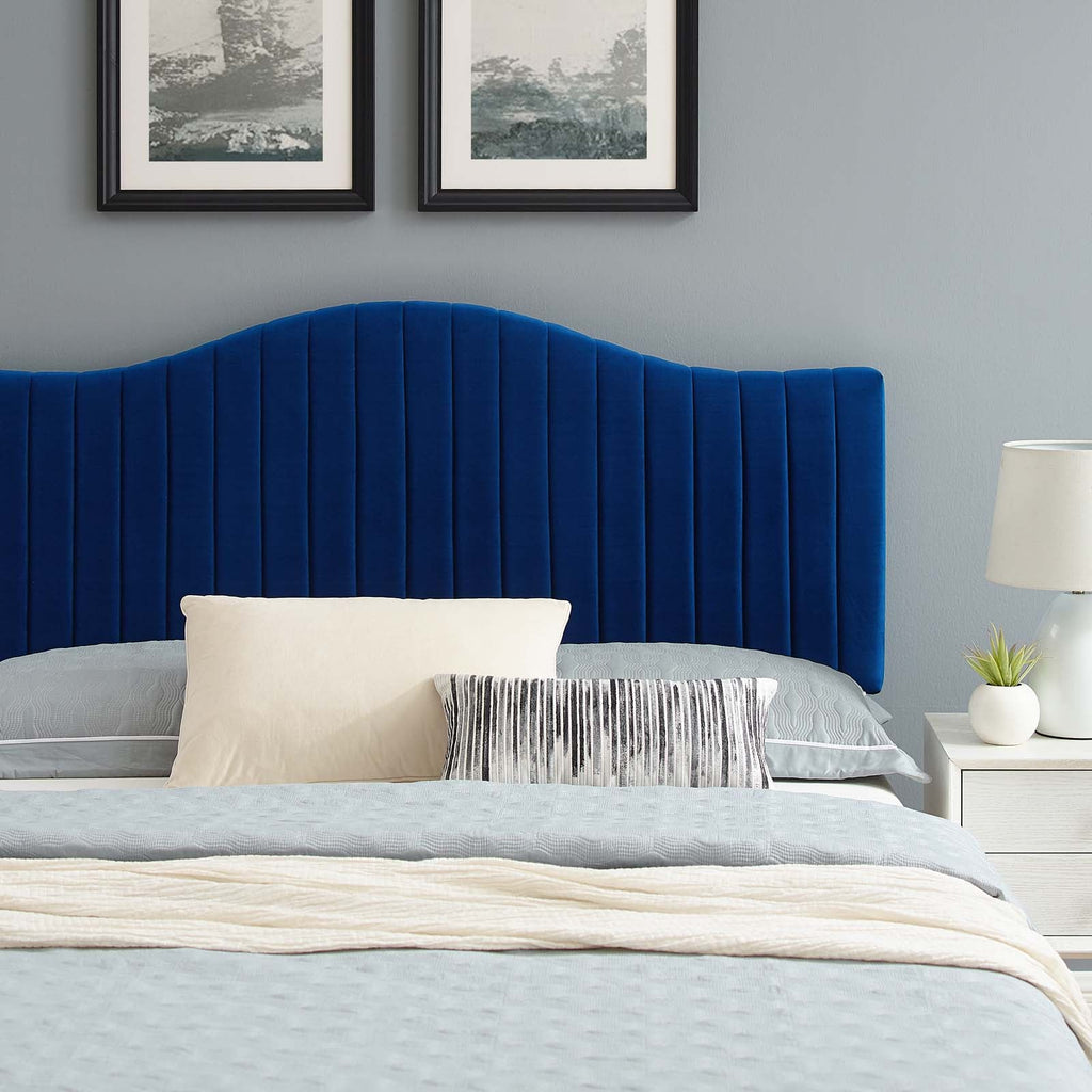 Juniper Channel Tufted Performance Velvet Full Platform Bed by Modway