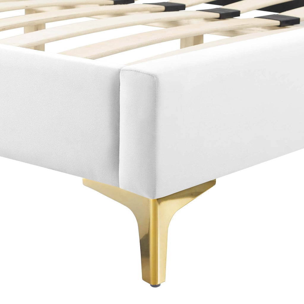 Juniper Channel Tufted Performance Velvet King Platform Bed by Modway