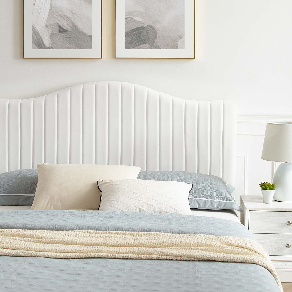Juniper Channel Tufted Performance Velvet King Platform Bed by Modway