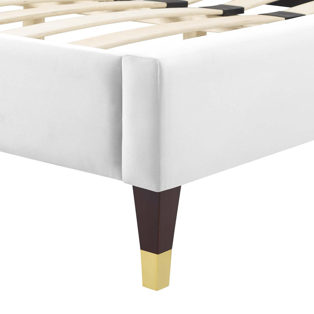 Juniper Channel Tufted Performance Velvet King Platform Bed by Modway