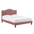 Juniper Channel Tufted Performance Velvet King Platform Bed by Modway