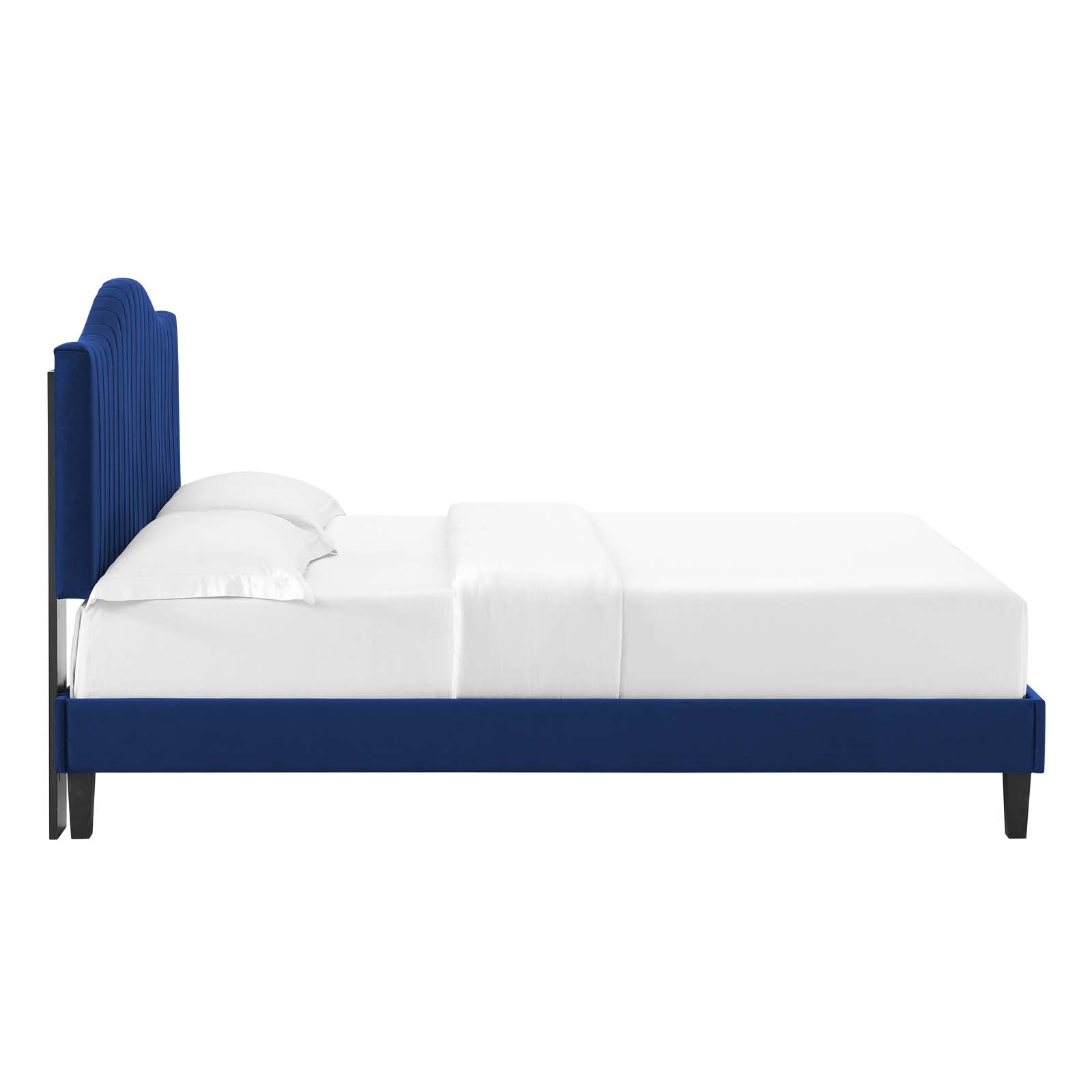 Juniper Channel Tufted Performance Velvet King Platform Bed by Modway