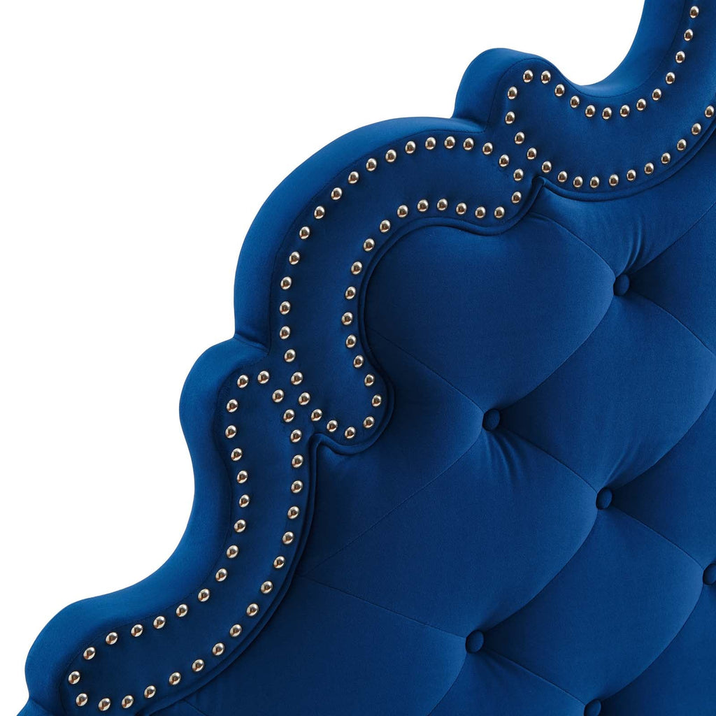 Sasha Button-Tufted Performance Velvet Twin Bed by Modway