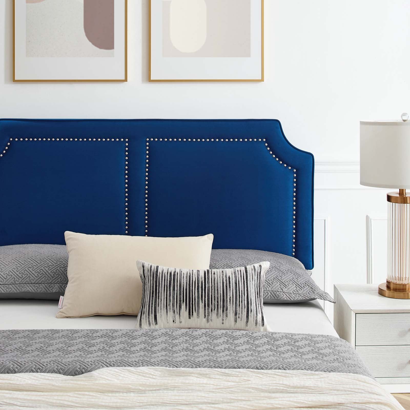 Novi Performance Velvet Twin Bed by Modway