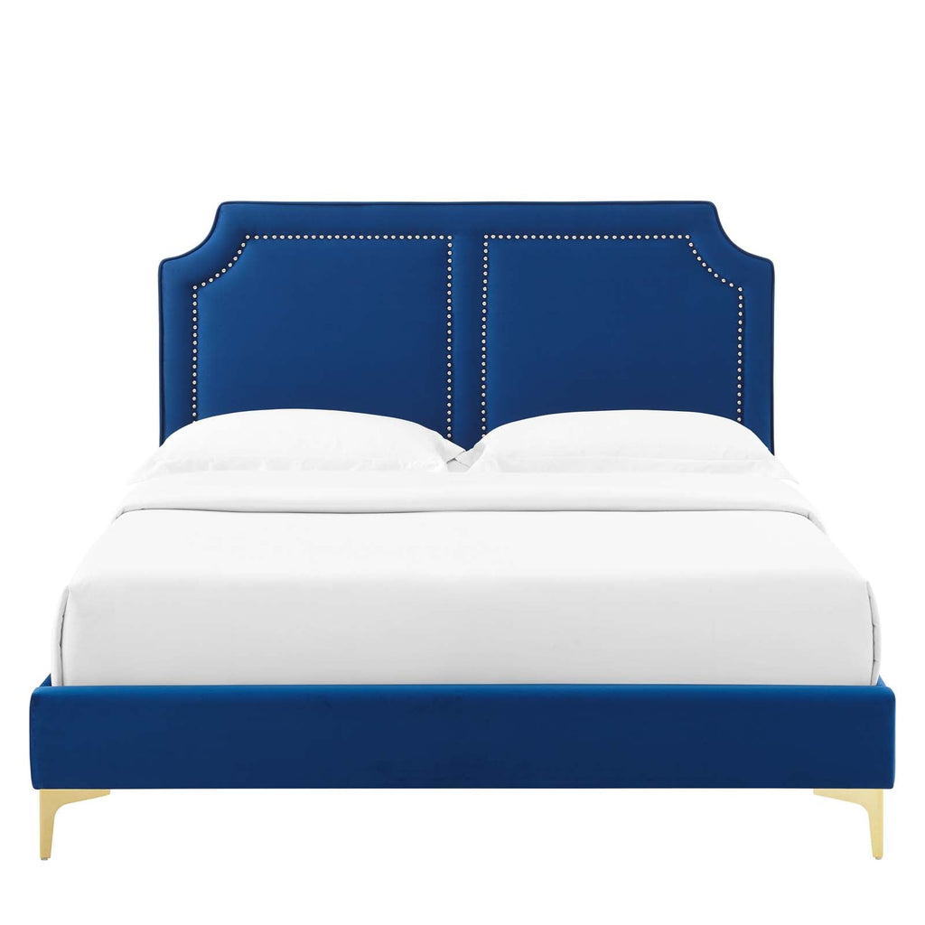 Novi Performance Velvet Twin Bed by Modway