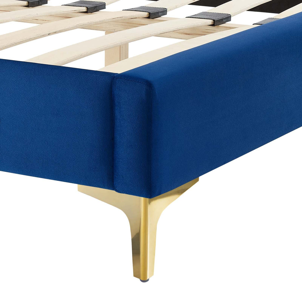 Novi Performance Velvet Twin Bed by Modway