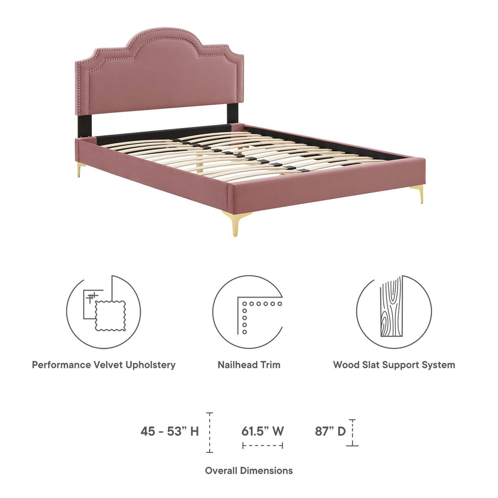 Aviana Performance Velvet Twin Bed by Modway