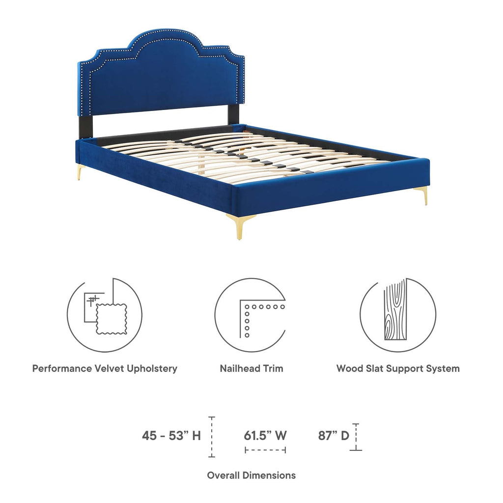 Aviana Performance Velvet Twin Bed by Modway