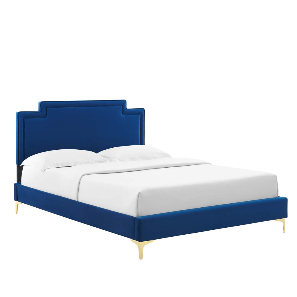 Liva Performance Velvet Twin Bed by Modway