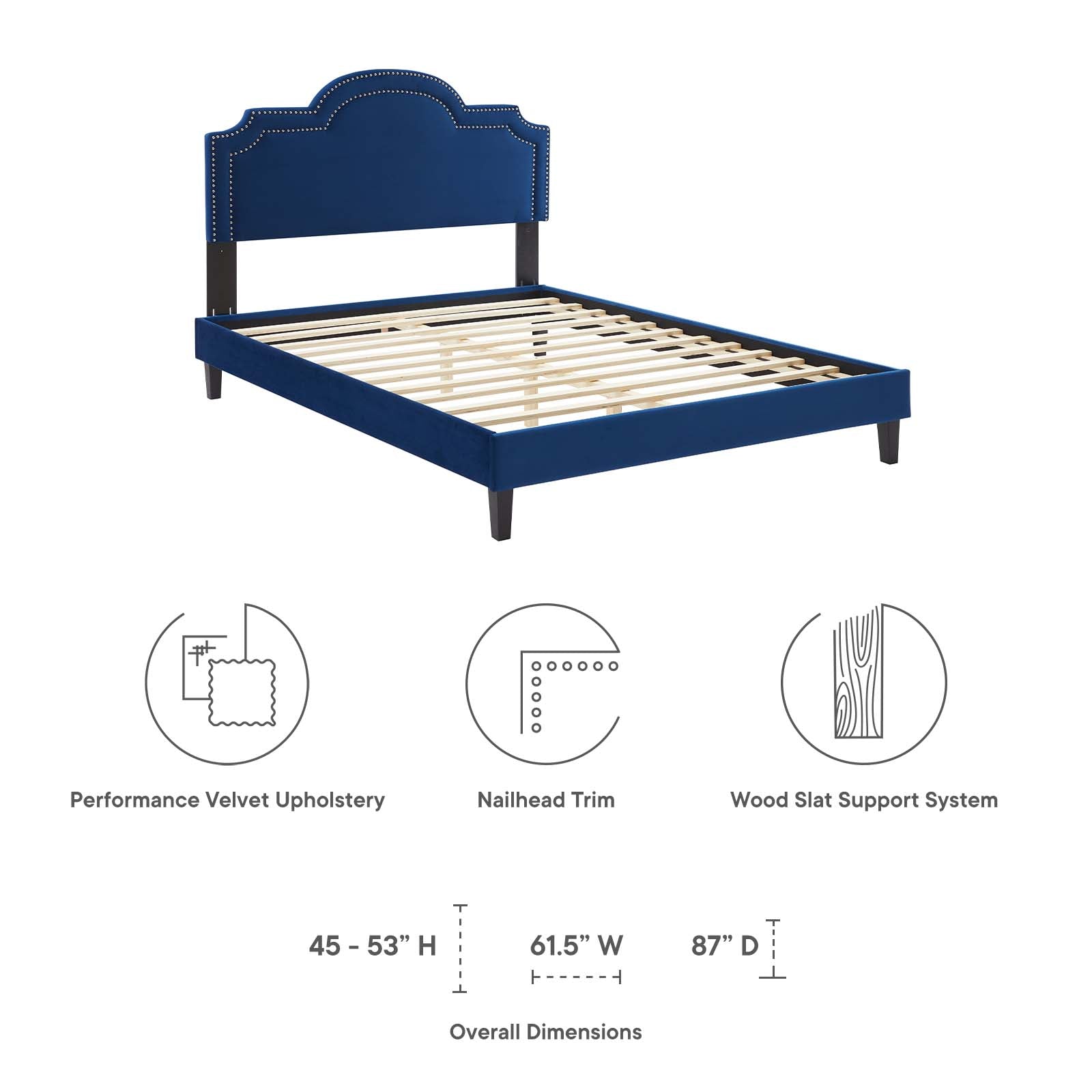 Aviana Performance Velvet Full Bed by Modway