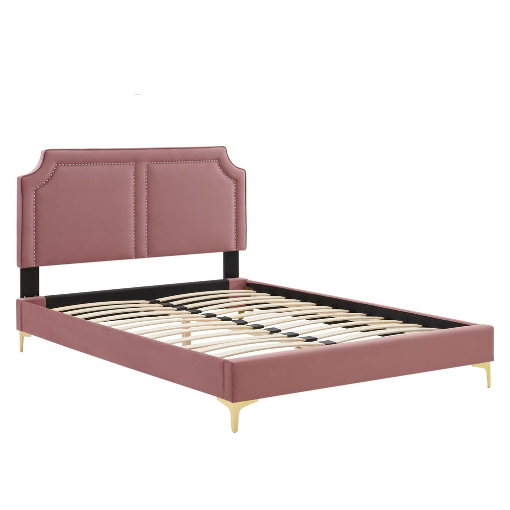 Novi Performance Velvet King Bed by Modway