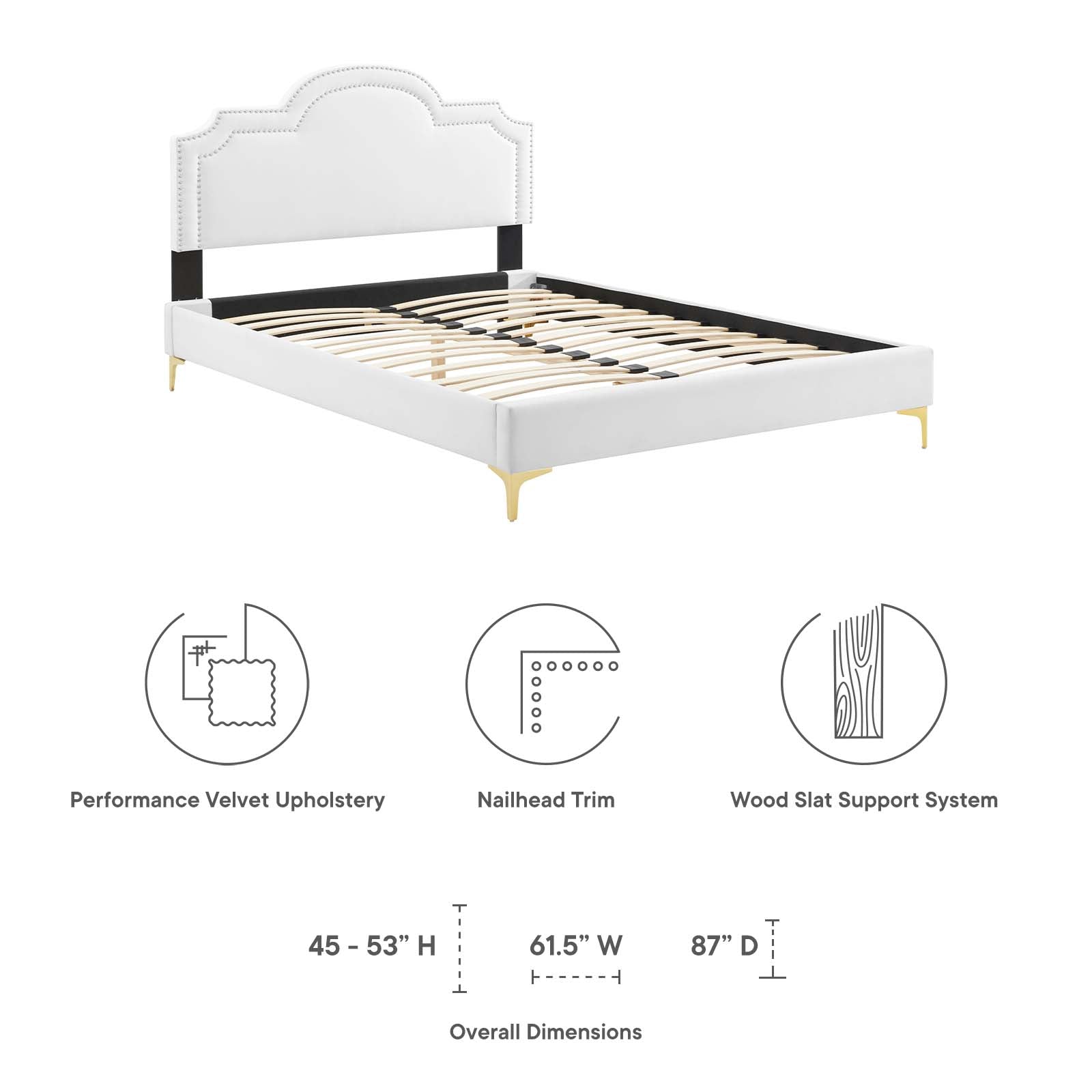 Aviana Performance Velvet King Bed by Modway