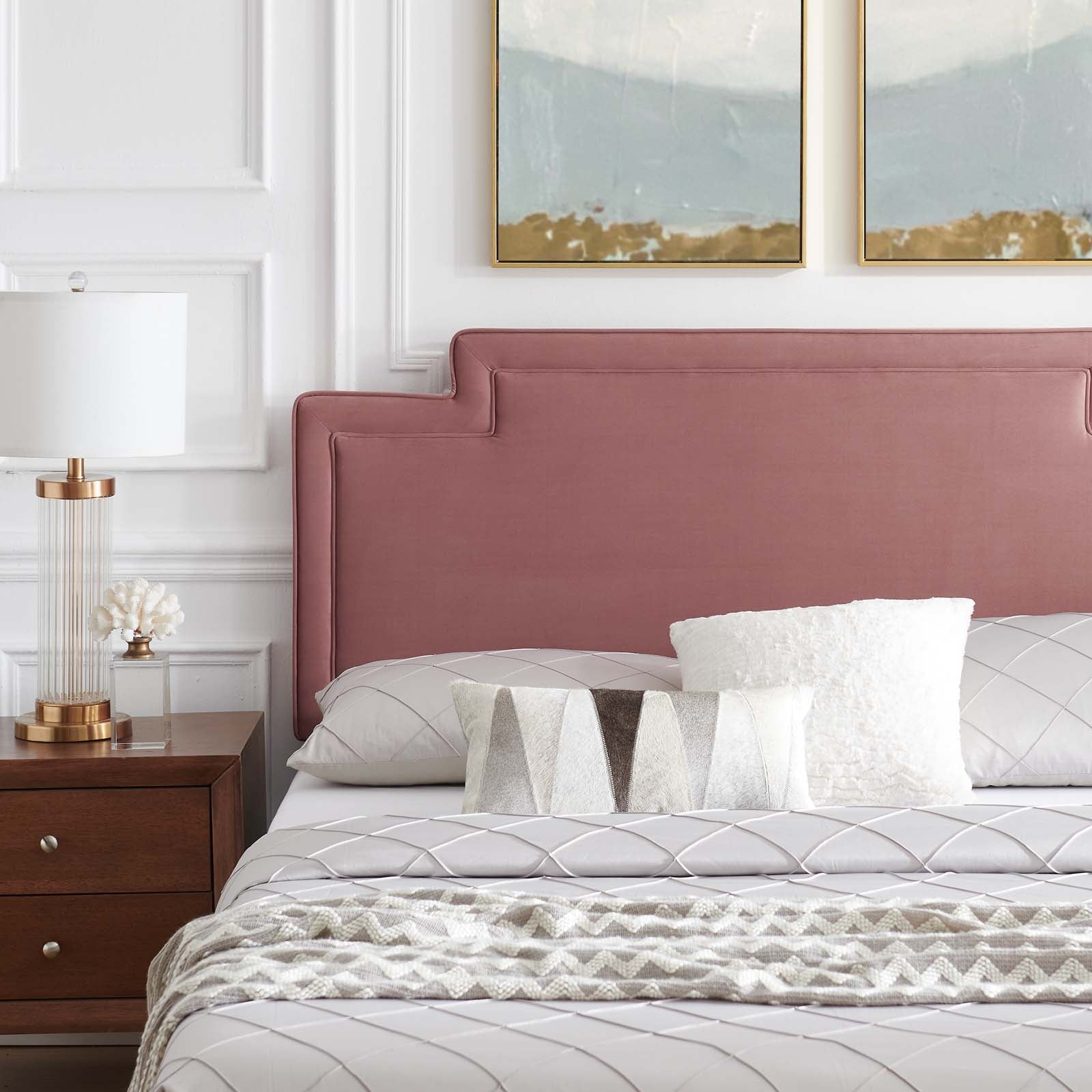 Liva Performance Velvet King Bed by Modway