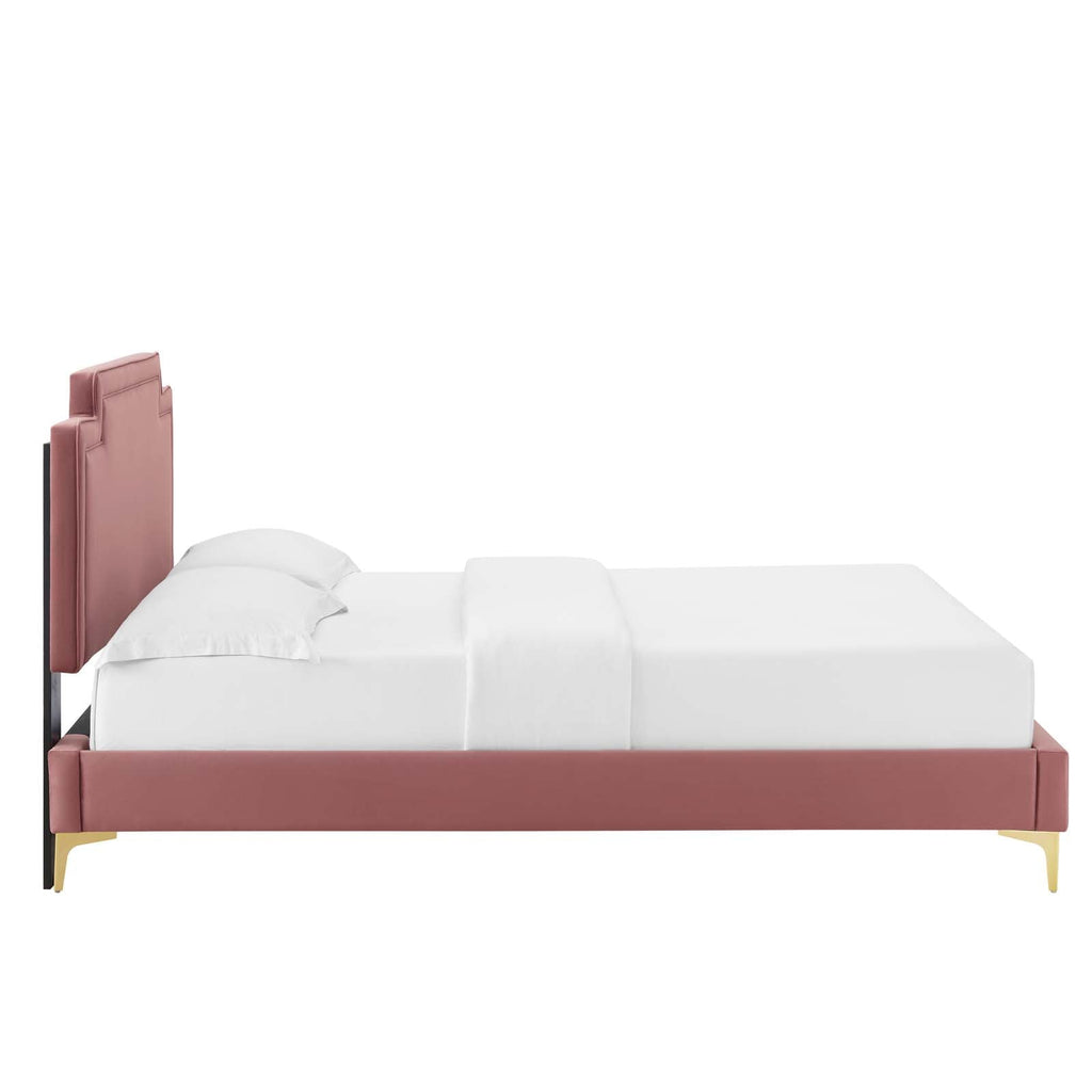Liva Performance Velvet King Bed by Modway
