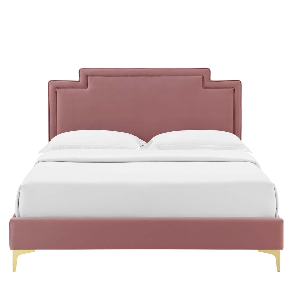 Liva Performance Velvet King Bed by Modway