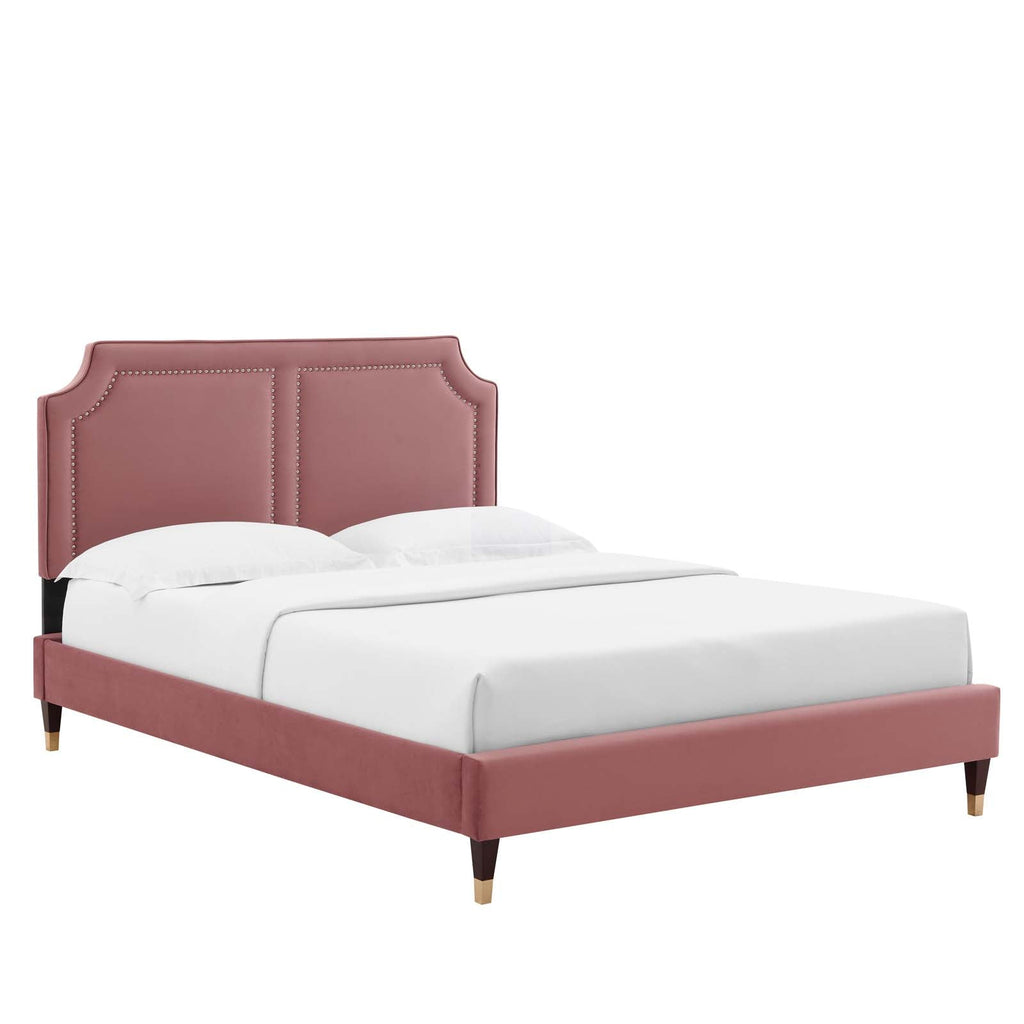 Novi Performance Velvet King Bed by Modway
