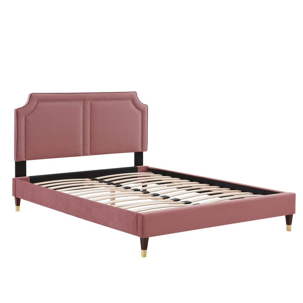 Novi Performance Velvet King Bed by Modway