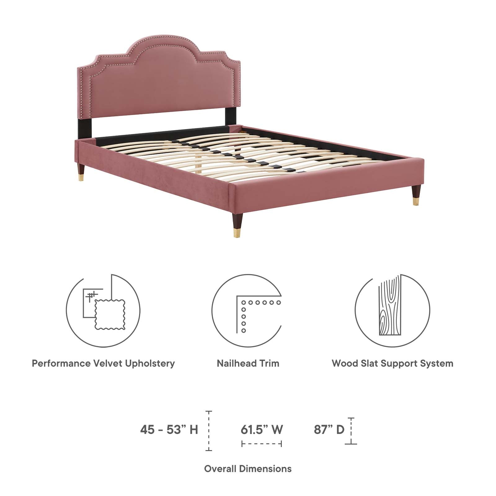 Aviana Performance Velvet King Bed by Modway