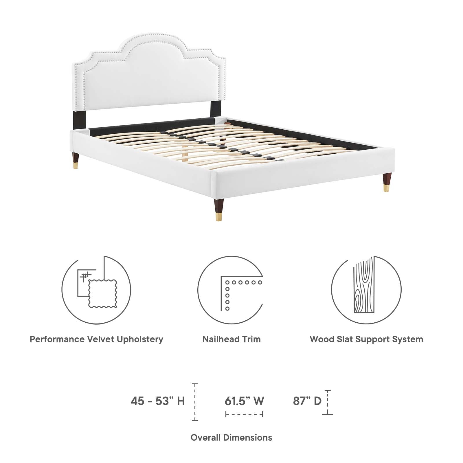 Aviana Performance Velvet King Bed by Modway