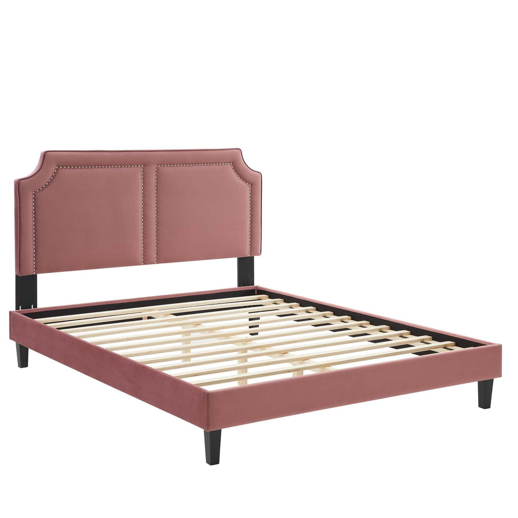 Novi Performance Velvet King Bed by Modway