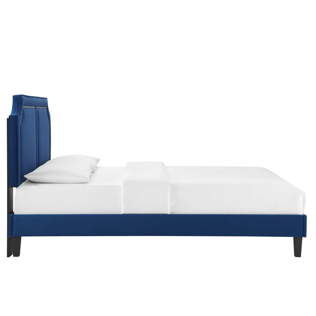 Novi Performance Velvet King Bed by Modway