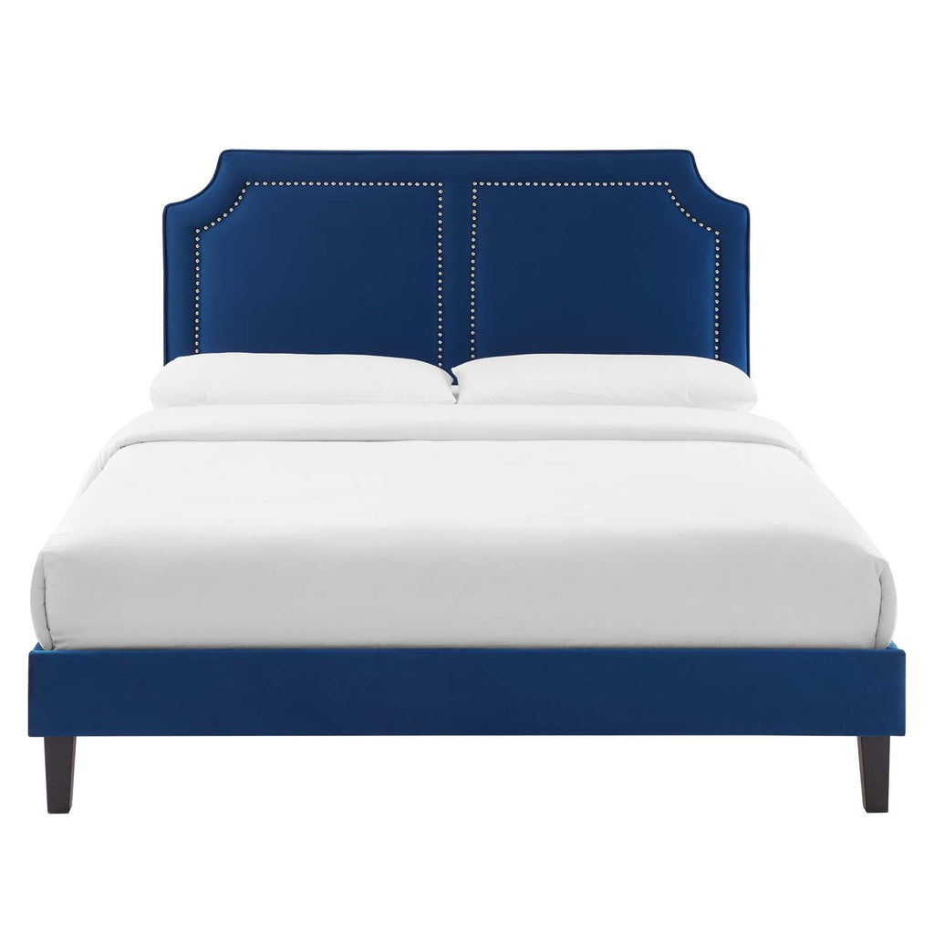 Novi Performance Velvet King Bed by Modway