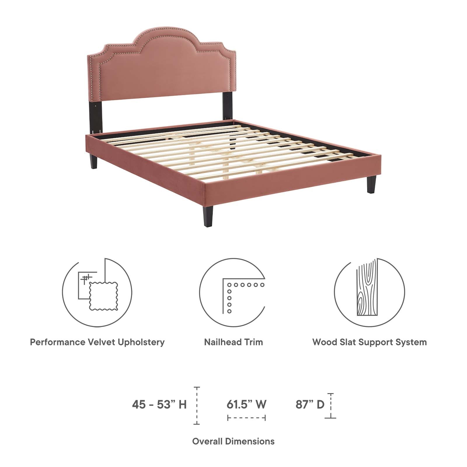 Aviana Performance Velvet King Bed by Modway