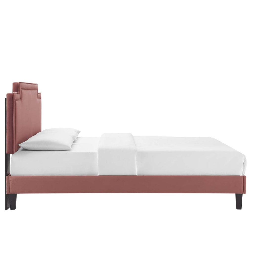 Liva Performance Velvet King Bed by Modway