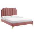 Colette Performance Velvet King Platform Bed by Modway