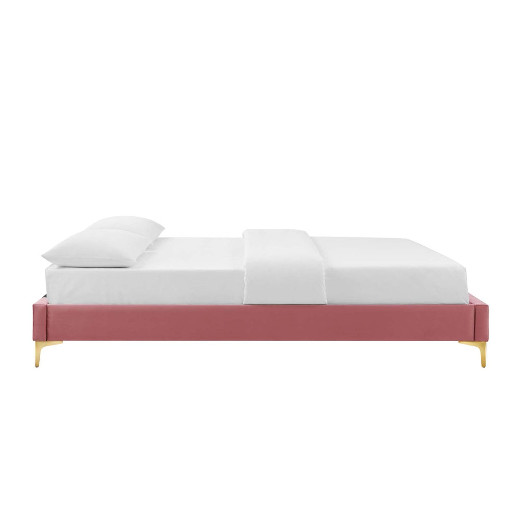 Colette Performance Velvet King Platform Bed by Modway